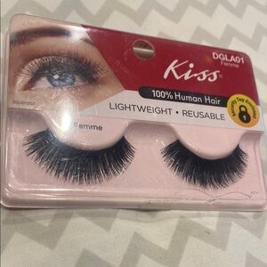 Kiss Lightweight Reusable Eyelashes - Black